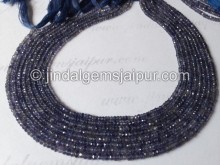 Natural Iolite Faceted Roundelle